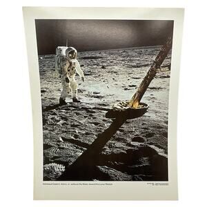 Astronaut Edwin Aldrin Jr Moonwalk NASA Lunar‎ Module Photo 1969